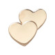 Crocs Jibbitz™ charms Gold Double Heart